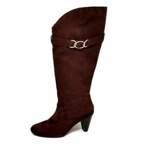 Predictions  Faux Suede Boots, Size 8.5